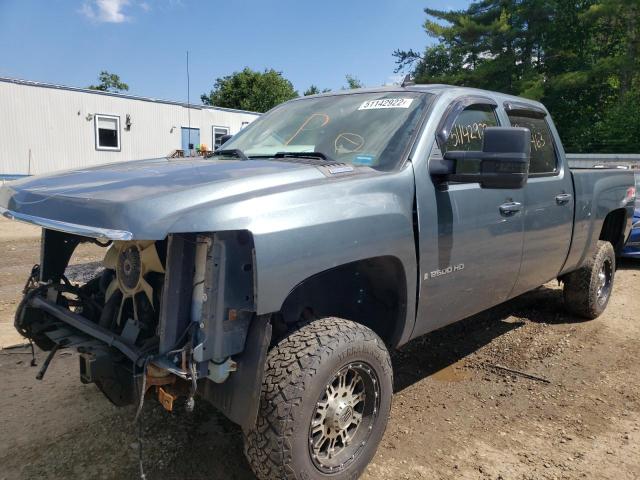 1GCHK63699F126397 - 2009 CHEVROLET SILVERADO BLUE photo 2