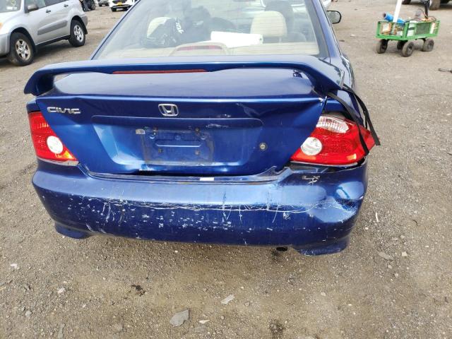 1HGEM22514L041807 - 2004 HONDA CIVIC LX BLUE photo 9