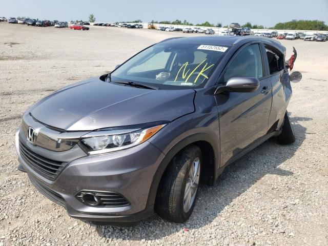 3CZRU6H58KM737200 - 2019 HONDA HR-V EX GRAY photo 2