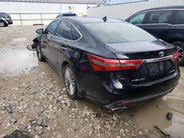 4T1BK1EB7GU242348 - 2016 TOYOTA AVALON XLE BLACK photo 3