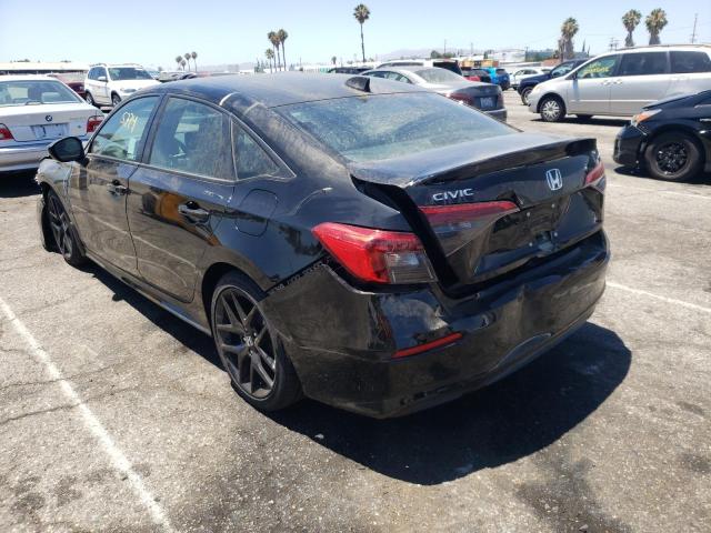 2HGFE2F50NH560759 - 2022 HONDA CIVIC SPOR BLACK photo 3