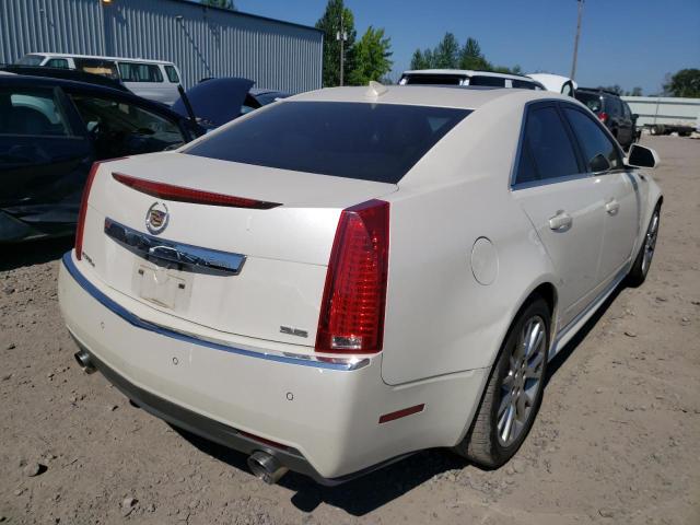 1G6DS5ED2B0128332 - 2011 CADILLAC CTS PREMIU WHITE photo 4