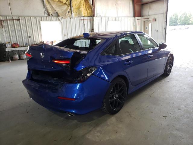 2HGFE2F50NH581028 - 2022 HONDA CIVIC SPOR BLUE photo 4