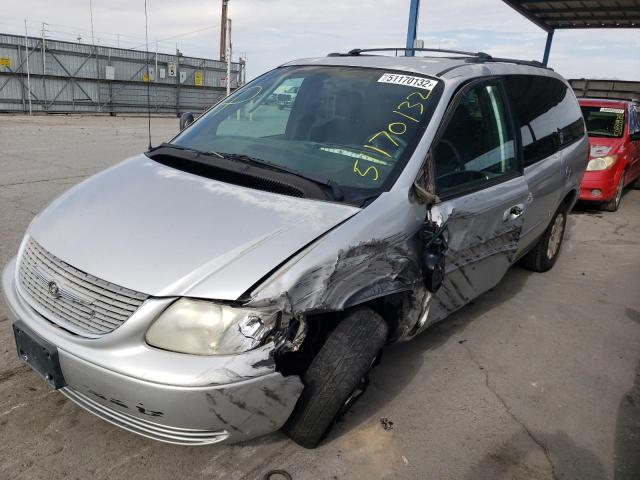 2C8GP44G61R117872 - 2001 CHRYSLER TOWN & COU SILVER photo 2