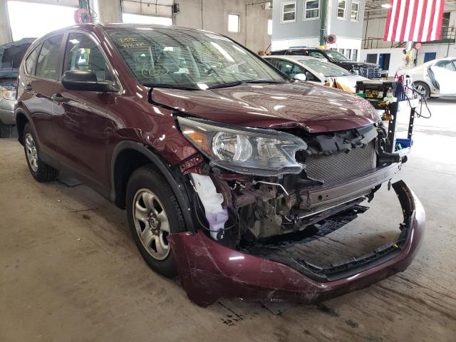 5J6RM4H37EL026807 - 2014 HONDA CR-V LX BURGUNDY photo 1