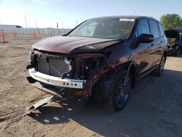 5FNYF8H56KB005689 - 2019 HONDA PASSPORT E 勃艮第红 照片 2