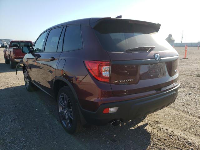 5FNYF8H56KB005689 - 2019 HONDA PASSPORT E 勃艮第红 照片 3