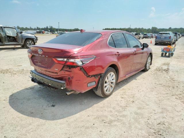 4T1C11AK2MU457497 - 2021 TOYOTA CAMRY LE MAROON photo 4