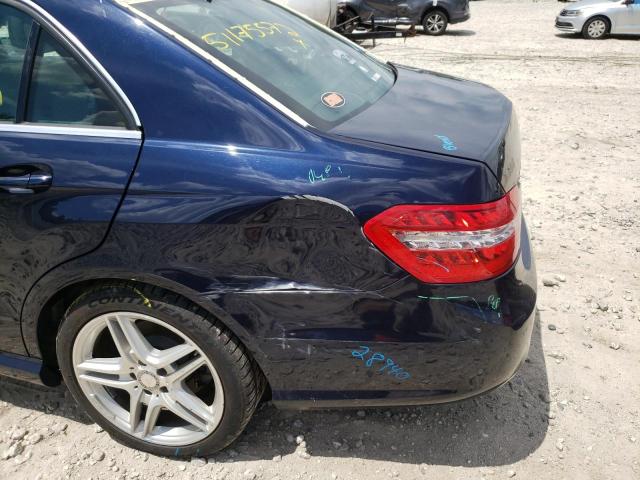 WDDHF8JB4DA730838 - 2013 MERCEDES-BENZ E 350 4MAT BLUE photo 9