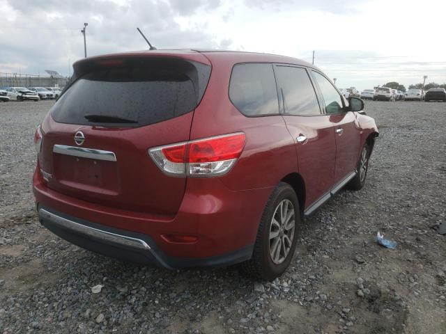 5N1AR2MN0DC609147 - 2013 NISSAN PATHFINDER RED photo 4