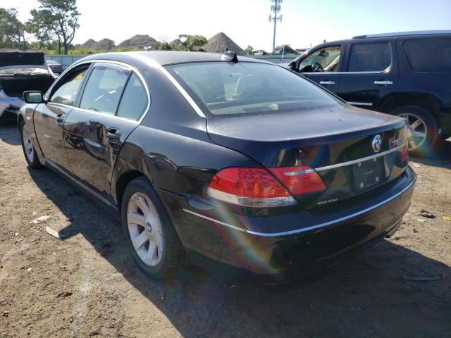 WBAHN83588DT80913 - 2008 BMW 7 SERIES BLACK photo 3