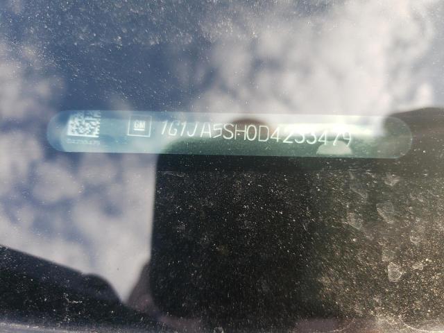 1G1JA5SH0D4233479 - 2013 CHEVROLET SONIC LS RED photo 10