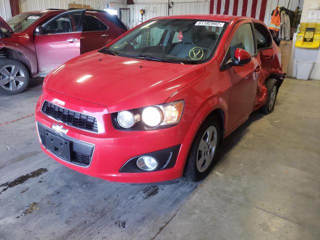 1G1JA5SH0D4233479 - 2013 CHEVROLET SONIC LS RED photo 2