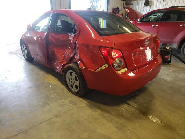 1G1JA5SH0D4233479 - 2013 CHEVROLET SONIC LS RED photo 3