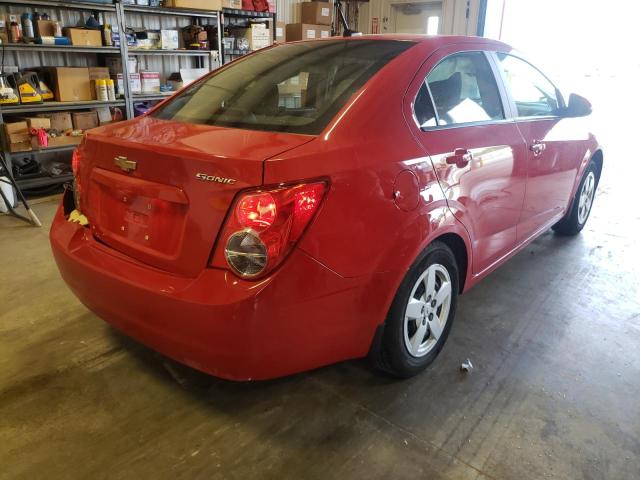 1G1JA5SH0D4233479 - 2013 CHEVROLET SONIC LS RED photo 4