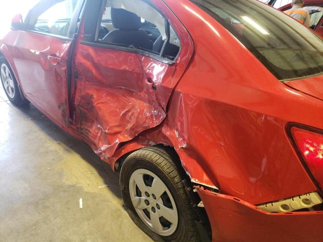 1G1JA5SH0D4233479 - 2013 CHEVROLET SONIC LS RED photo 9