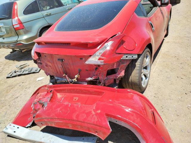 JN1AZ4EH1AM506062 - 2010 NISSAN 370Z RED photo 9