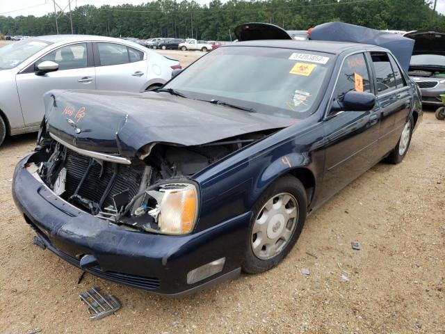 1G6KD54Y22U186777 - 2002 CADILLAC DEVILLE BLUE photo 2