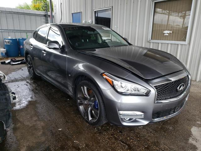 JN1BY1ARXJM220960 - 2018 INFINITI Q70 3.7 LU GRAY photo 1