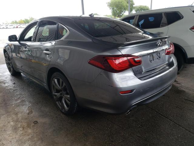 JN1BY1ARXJM220960 - 2018 INFINITI Q70 3.7 LU GRAY photo 3