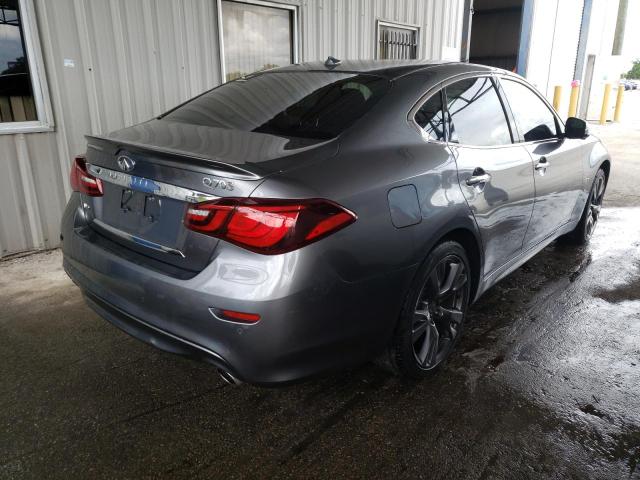 JN1BY1ARXJM220960 - 2018 INFINITI Q70 3.7 LU GRAY photo 4