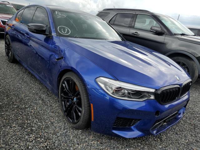 WBSJF0C51KB448614 - 2019 BMW M5 BLUE photo 1