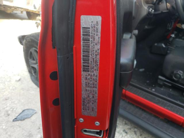 1C4GJXAG9LW176482 - 2020 JEEP WRANGLER S 红色 照片 10