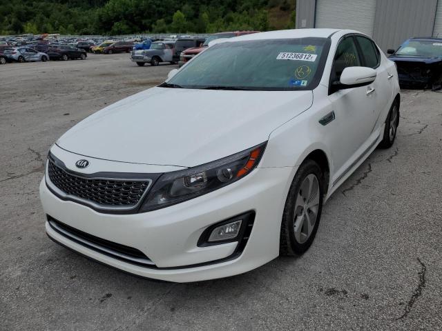 KNAGM4AD6G5099784 - 2016 KIA OPTIMA HYB WHITE photo 2