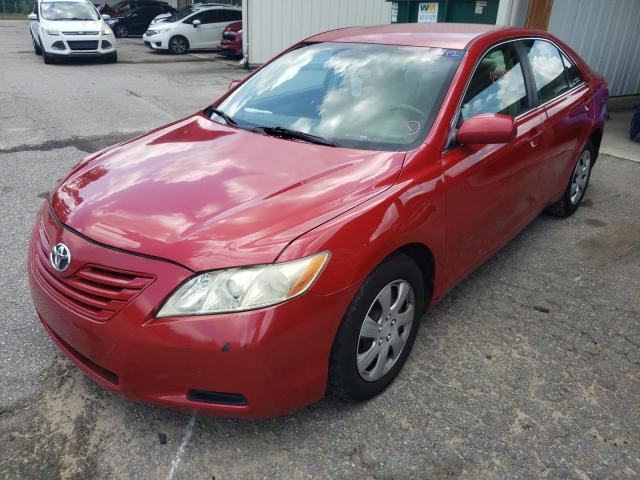 4T1BE46K87U113509 - 2007 TOYOTA CAMRY CE RED photo 2
