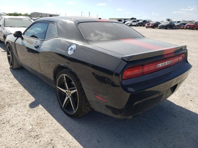 2C3CDYAG5DH708892 - 2013 DODGE CHALLENGER BLACK photo 3