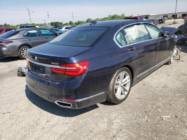 WBA7F2C58GG417106 - 2016 BMW 750 XI BLUE photo 4