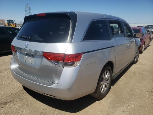 5FNRL5H48EB098688 - 2014 HONDA ODYSSEY EX SILVER photo 4