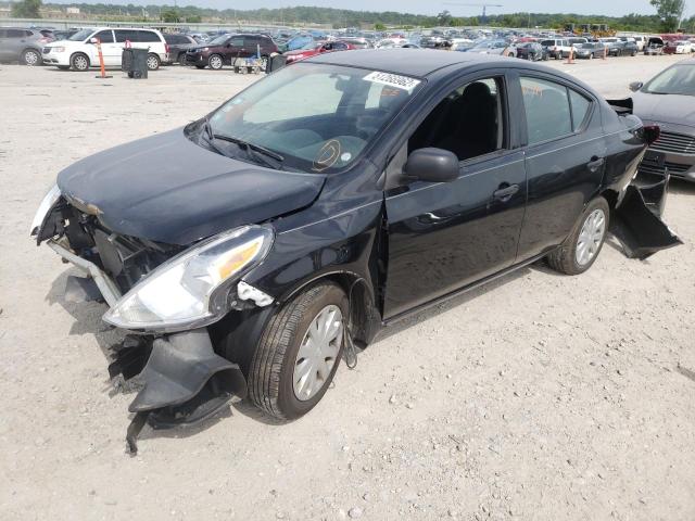 3N1CN7AP5FL843855 - 2015 NISSAN VERSA S BLACK photo 2