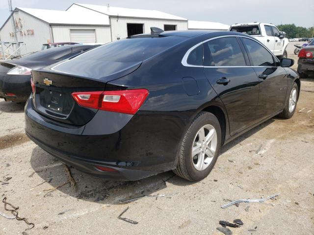 1G1ZB5ST2KF191161 - 2019 CHEVROLET MALIBU LS BLACK photo 4