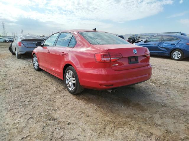 3VW2K7AJ3FM241492 - 2015 VOLKSWAGEN JETTA BASE წითელი ფოტო 3