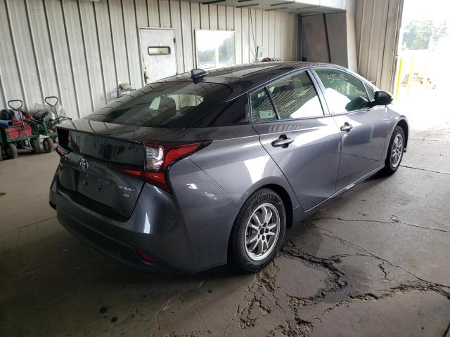 JTDKAMFU1M3143583 - 2021 TOYOTA PRIUS SPEC GRAY photo 4