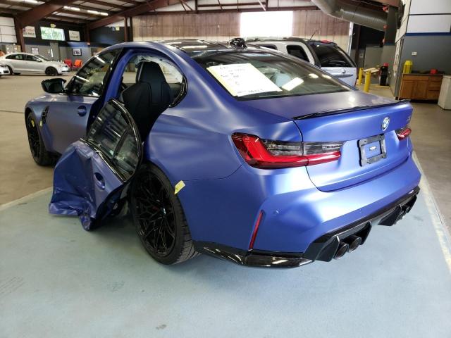 WBS43AY09NFM46020 - 2022 BMW M3 COMPETI 蓝色 照片 3