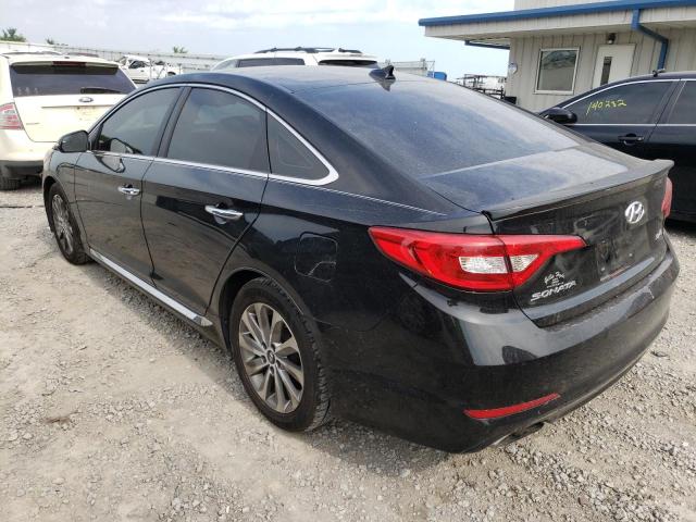 5NPE34AFXGH361661 - 2016 HYUNDAI SONATA SPO BLACK photo 3