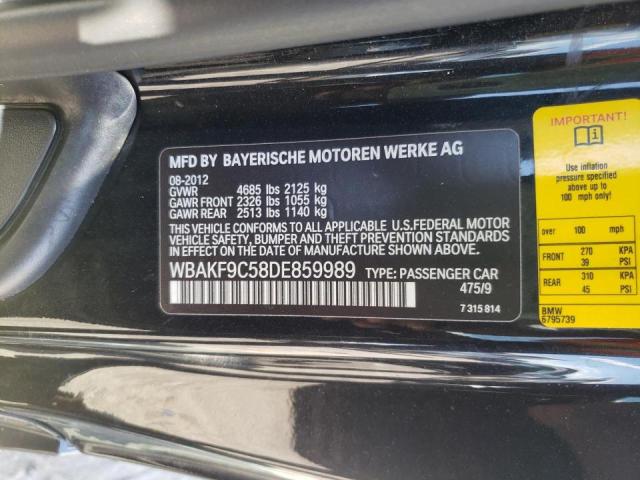 WBAKF9C58DE859989 - 2013 BMW 335 XI BLACK photo 10