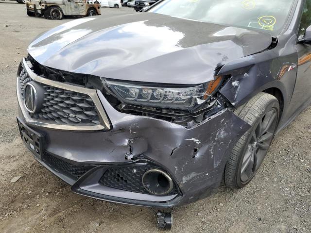 19UUB3F62JA004606 - 2018 ACURA TLX TECH+A Մոխրագույն լուսանկար 9