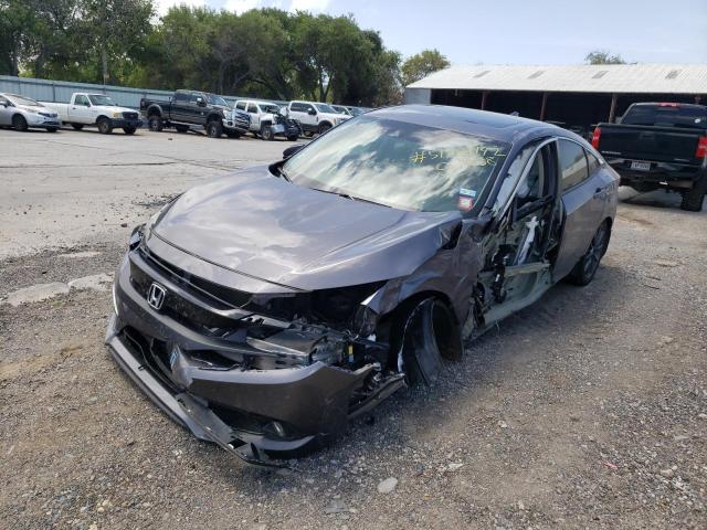 19XFC1F74KE011038 - 2019 HONDA CIVIC EXL 银色 照片 2