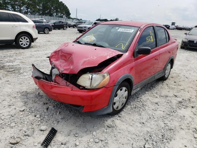 JTDBT123720229503 - 2002 TOYOTA ECHO RED photo 2