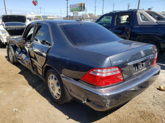 JH4KA96634C006478 - 2004 ACURA 3.5RL BLUE photo 3