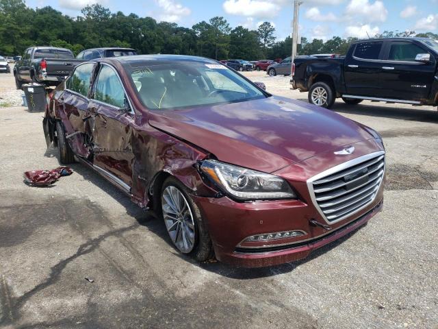 KMHGN4JE9GU112165 - 2016 HYUNDAI GENESIS RED photo 1