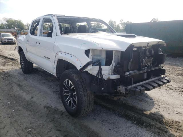 3TMCZ5AN3LM312132 - 2020 TOYOTA TACOMA DOU WHITE photo 1