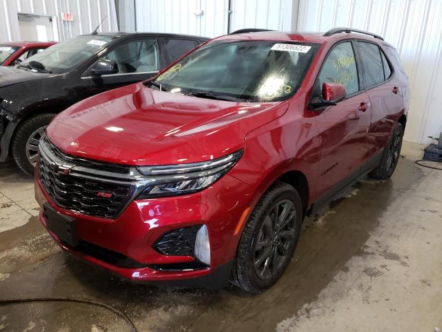 3GNAXWEV6NS144084 - 2022 CHEVROLET EQUINOX RS RED photo 2