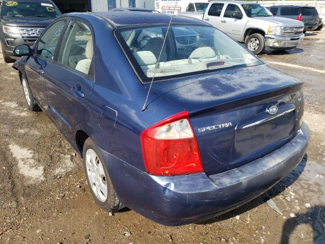 KNAFE121655180759 - 2005 KIA SPECTRA LX BLUE photo 3