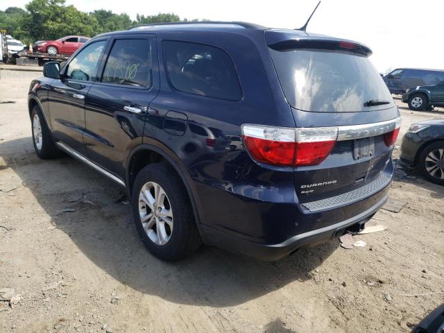 1C4SDJDT4DC658769 - 2013 DODGE DURANGO CR BLUE photo 3