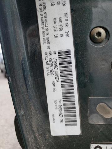 1P3ES46C11D215230 - 2001 PLYMOUTH NEON BASE 绿色 照片 10