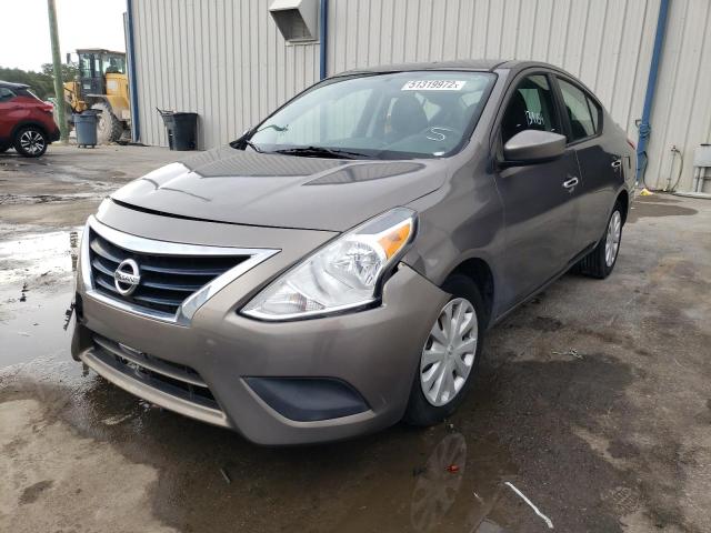 3N1CN7AP4GL813702 - 2016 NISSAN VERSA S GRAY photo 2